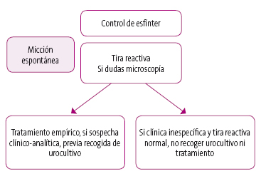 Indicación de los métodos de recogida de orina e inicio de antibioterapia en pacientes continentes